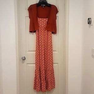 Boho style Mossimo dress in Burnt Orange